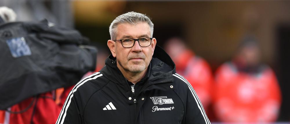 Urs Fischer bei Unions Gastspiel am Sonntag in Leverkusen.