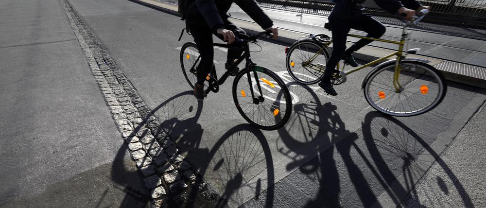 Radfahren in Potsdam. Verkehrssituationen für Radfahrer.