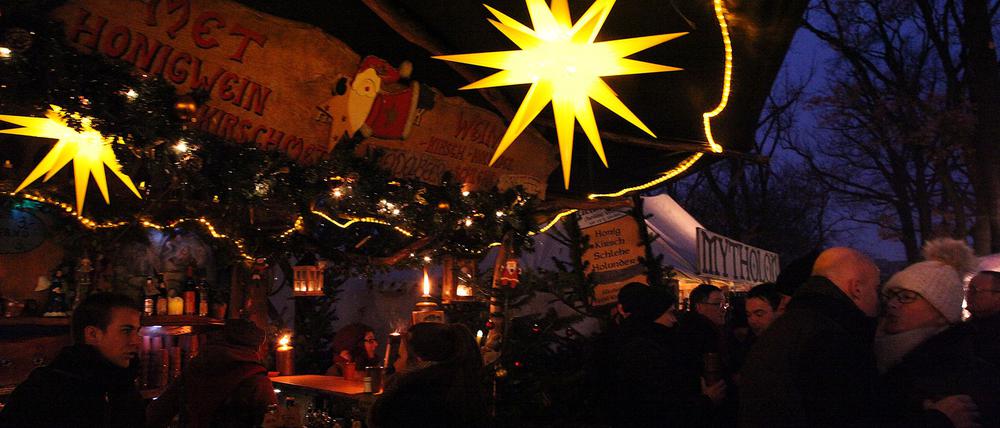 Böhmischer Weihnachtsmarkt Babelsberg, Weberplatz.