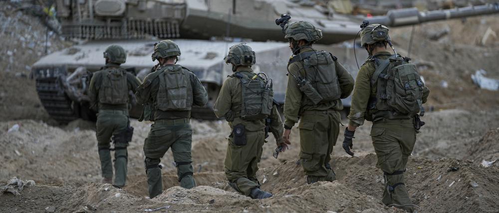 Israelische Soldaten im Gazastreifen.