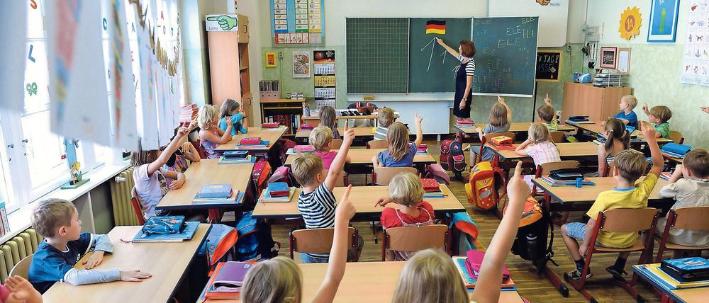 Schüler in Potsdam (Brandenburg).