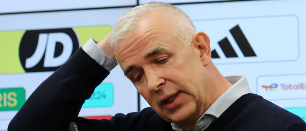Unions Präsident Dirk Zingler musste am Mittwoch das Ende einer Erfolgsgeschichte erklären.