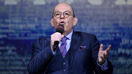 Literaturkritiker Denis Scheck auf der Buchmesse
