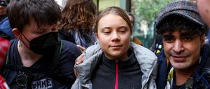 Klimaaktivistin Greta Thunberg in London. 