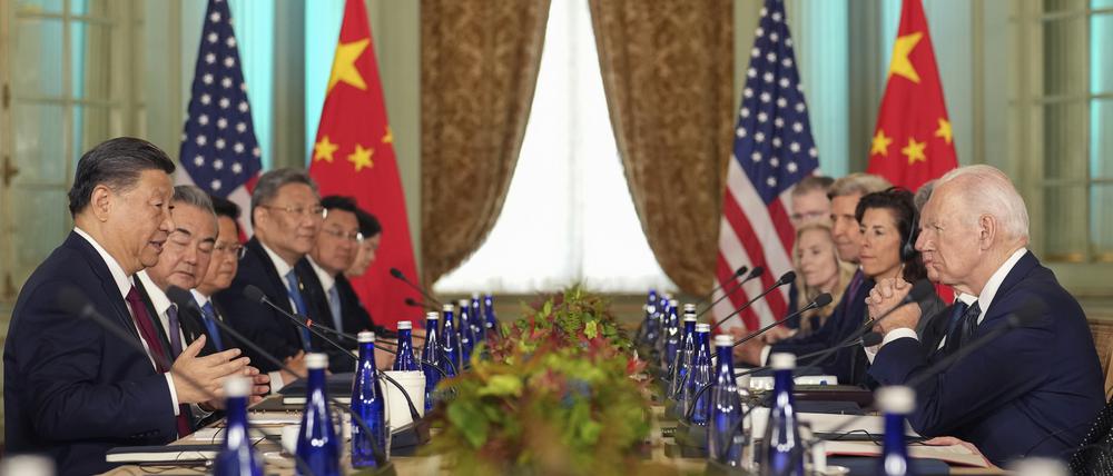 Biden und Xi während ihres letzten Treffens im November.