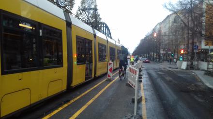 Baustelle auf der Schönhauser Allee.