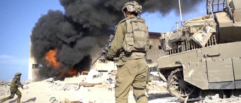 Israelische Truppen im Einsatz.