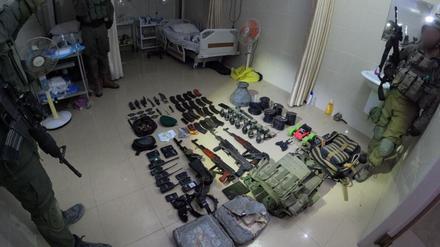Waffen im Schifa-Krankenhaus