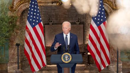 Joe Biden am 15. November 2023 auf einer Pressekonferenz.