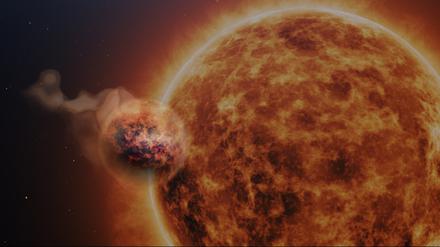 James Webb Space Telescope entdeckt Wasserdampf, Schwefeldioxid und Sandwolken in der Atmosphäre eines nahen Exoplaneten.
