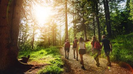 Lange Wanderungen und andere körperliche Hausforderungen gehören zur Praxis der Waldorf-Pädagogik.