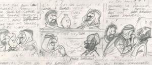 Ein Detail der jetzt versteigerten Tim-und-Struppi-Seite.