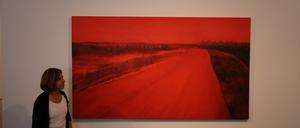 Ziva Jelins Bild „Curving Road“. Jelin stammt aus dem von der Hamas überfallenen Kibbuz Be éri.   