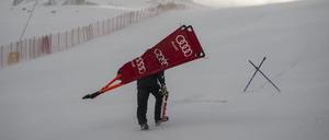 Vom Winde verweht. So sah es am Samstag am Matterhorn aus.