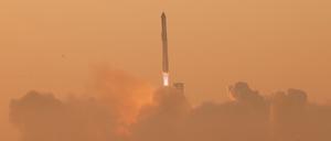 Die „Starship“ ist am Samstag erneut abgehoben.