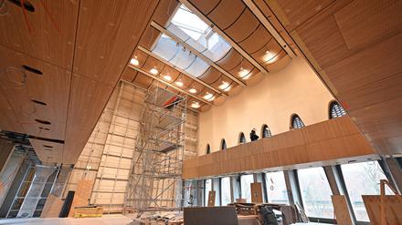 Der große Gebetssaal in der neuen Potsdamer Synagoge.