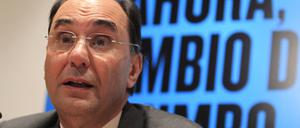 Alejo Vidal-Quadras, Mitbegründer der rechtspopulistischen Vox, spricht auf einer Veranstaltung. Vidal-Quadras ist auf offener Straße niedergeschossen worden. 