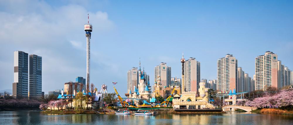 Die Skyline von Seoul.