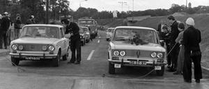 Am 2. September 1980 wurde die „Hochstraße Babelsberg“ standesgemäß mit zwei Ladas übergeben