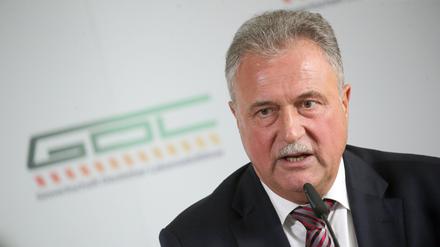 Claus Weselsky, Vorsitzender der Gewerkschaft Deutscher Lokomotivführer (GDL) am 05. Juni 2023 in Berlin (Archivbild).