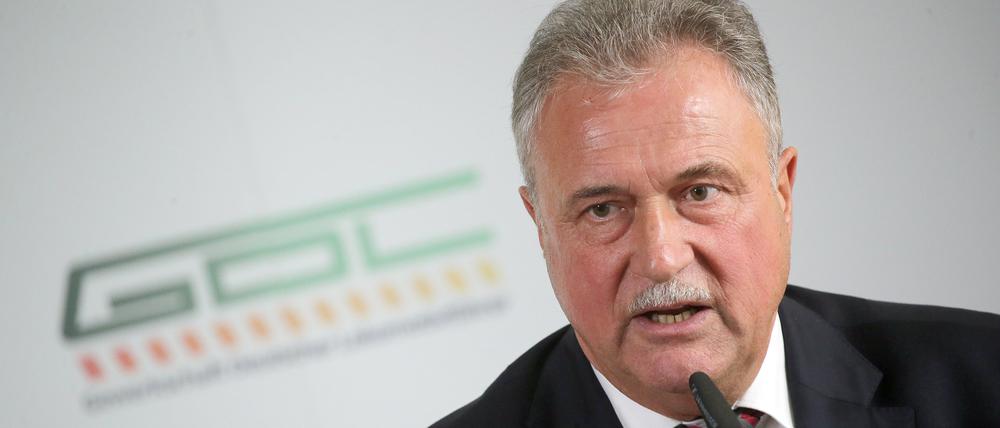 Claus Weselsky, Vorsitzender der Gewerkschaft Deutscher Lokomotivführer (GDL) am 05. Juni 2023 in Berlin (Archivbild).