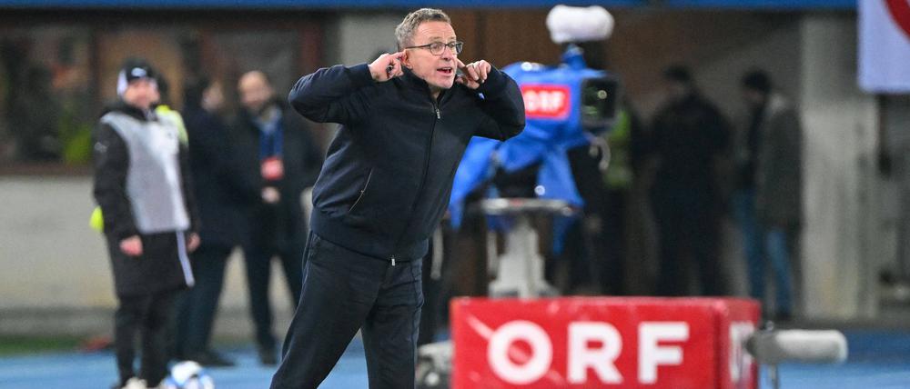 Deutschland, ich höre nichts. Ralf Rangnick hatte am Dienstag jeden Grund zur Freude.