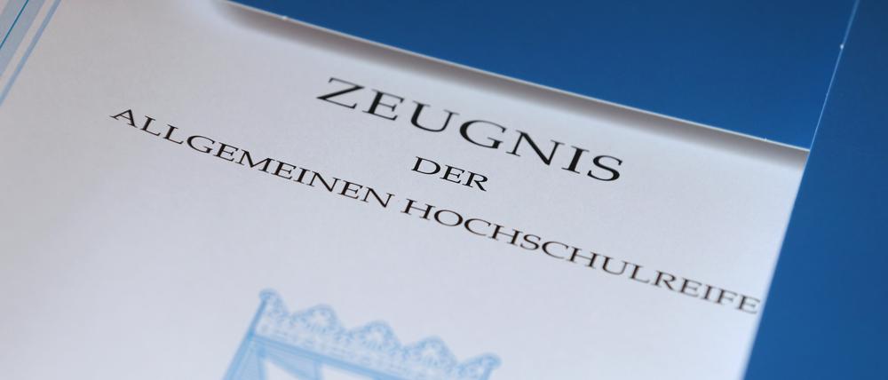 Ein bayerisches Zeugnis der Allgemeinen Hochschulreife.