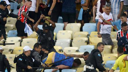 Es ging ordentlich zur Sache im Maracanã-Stadion in Rio. Leider auch außerhalb des Spielfeldes.