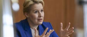 Franziska Giffey ist Senatorin für Wirtschaft, Energie und Betriebe. SPD-Landesvorsitzende will sie nicht länger bleiben.