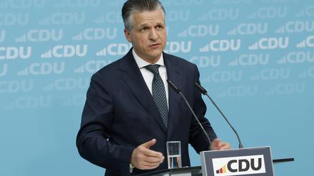 Der Parlamentarische Geschäftsführer der CDU/CSU-Bundestagsfraktion, Thorsten Frei.