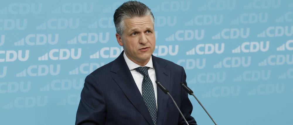 Der Parlamentarische Geschäftsführer der CDU/CSU-Bundestagsfraktion, Thorsten Frei.