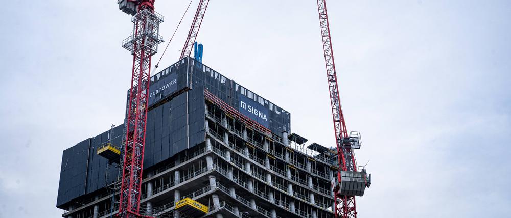 Elbtower in Hamburg, ein Projekt von Signa. 
