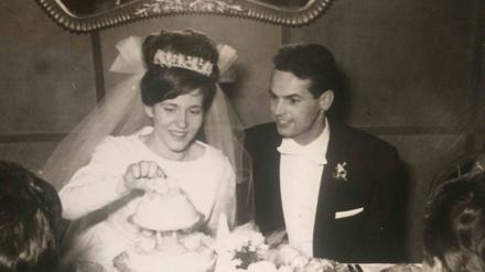 Armin und Christl bei ihrer Hochzeit.