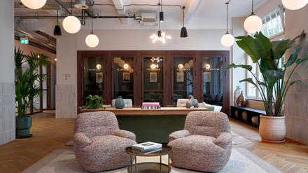 Der Lounge-Bereich von Mindspace am Standort in der Münzstraße in Mitte.