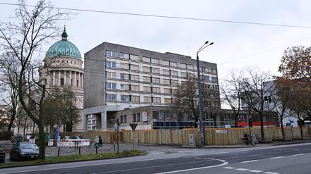 Der Wohnblock Staudenhof am Alten Markt. 