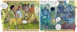 Zeichnungen von Barbara Yelin aus dem Buch "Emmie Arbel"