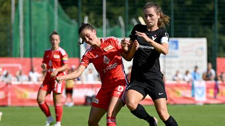 Marlies Sänger (r.) und Viktoria mussten sich Union im direkten Duell im September mit 0:1 geschlagen geben.
