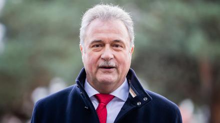 Claus Weselsky, Vorsitzender der Gewerkschaft Deutscher Lokomotivführer (GDL), am 24.11.2023.