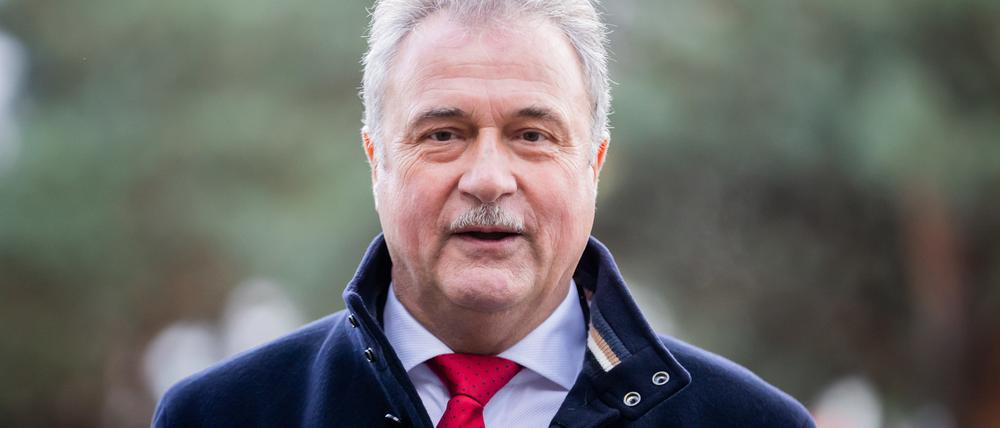 Claus Weselsky, Vorsitzender der Gewerkschaft Deutscher Lokomotivführer (GDL), am 24.11.2023.