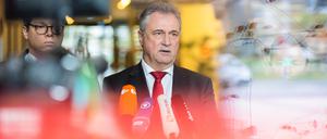 Claus Weselsky, Vorsitzender der Gewerkschaft Deutscher Lokomotivführer (GDL), gibt ein Statement zum Scheitern der Tarifverhandlungen zwischen der Deutschen Bahn und der GDL. 