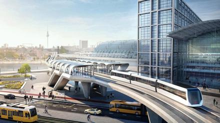 Das Architekturbüro GRAFT hat Visionen für den Einsatz der Magnetschwebebahn  entwickelt. 