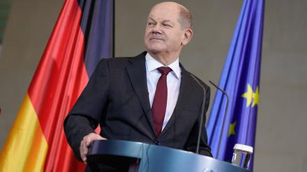 Bundeskanzler Olaf Scholz am 22.11.2023.