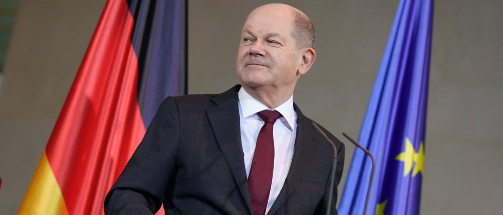 Bundeskanzler Olaf Scholz am 22.11.2023.