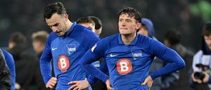 Hängende Köpfe. Haris Tabakovic (links) und Fabian Reese wundern und ärgern sich über den nächsten verschenkten Sieg.
