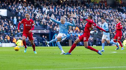 Erling Haaland wurde rechtzeitig wieder fit und brachte Manchester City in Führung.