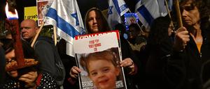 Geisel-Proteste in Israel.