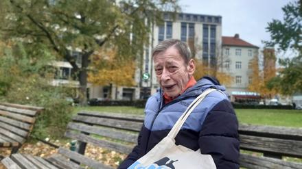 Klaus Seilwinder am Askanischen Platz in Berlin.