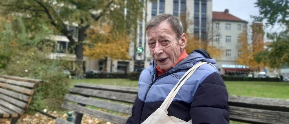 Klaus Seilwinder am Askanischen Platz in Berlin.