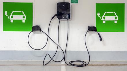 Ladestation für E-Autos in einer Tiefgarage