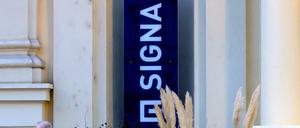 Ein Signa-Schild.